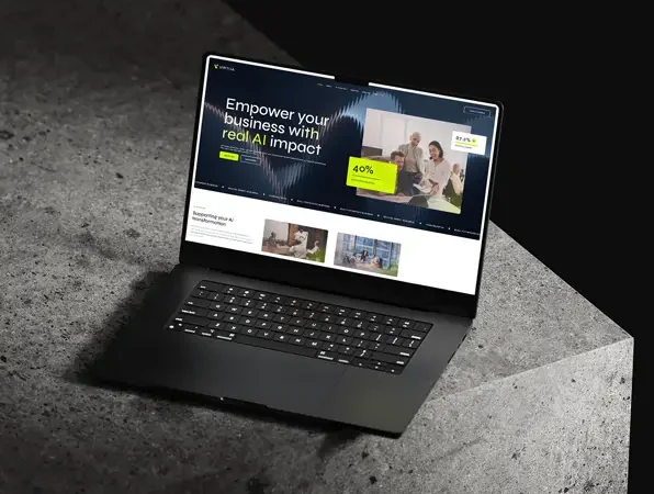 WordPress-nettside for Virtua – moderne bedriftsnettside designet av Skema