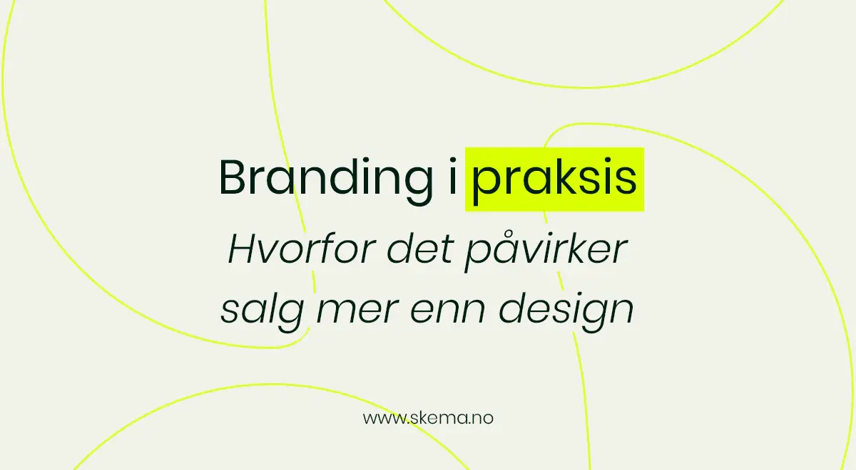 Illustrasjon som viser arbeid med branding, strategi og visuell planlegging i en designprosess
