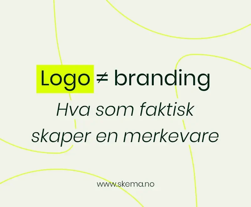 Illustrasjon som viser arbeid med logo og merkevareelementer som del av en bredere brandingprosess