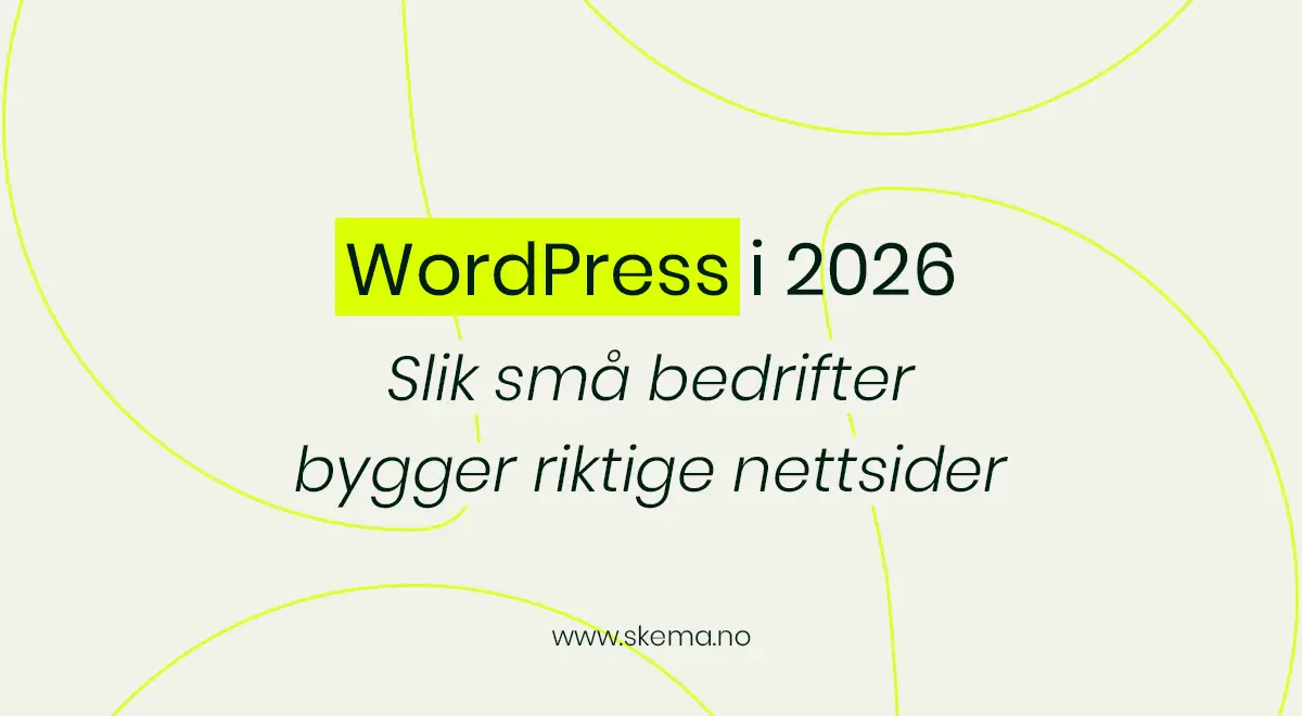 Illustrasjon som viser hvordan små bedrifter kan planlegge og bygge en profesjonell WordPress-nettside i 2026