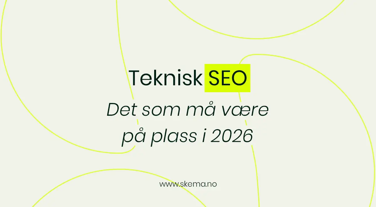 Illustrasjon som viser tekniske elementer og struktur som er nødvendig for god SEO og synlighet i Google