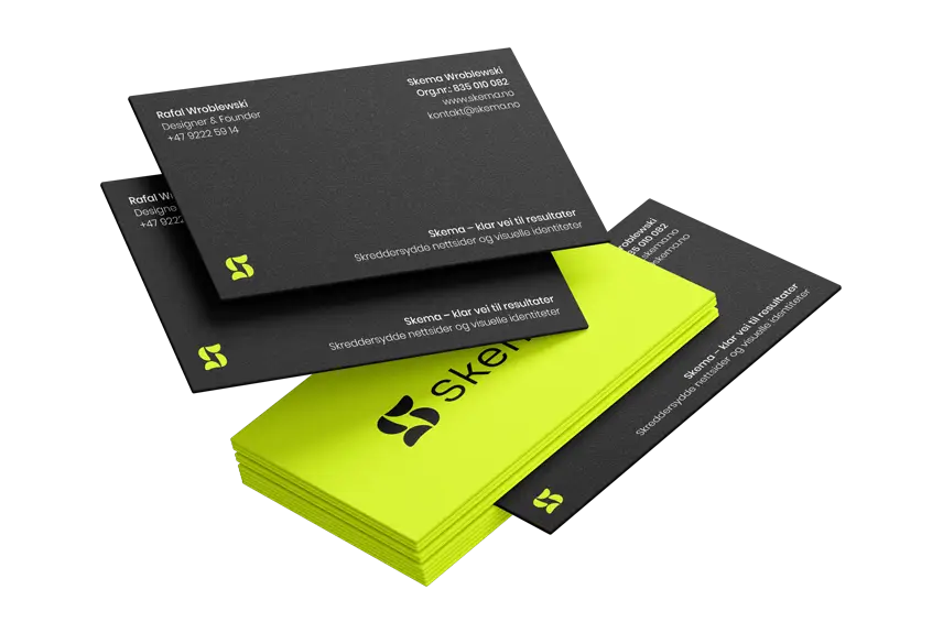 Branding og visuell identitet for bedrifter – logo og design utviklet av Skema