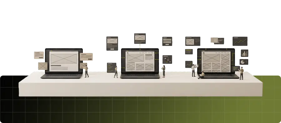 Illustration showing how WordPress website pricing increases with system complexity and scope